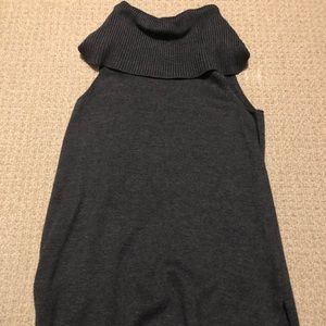 Cowl neck tank top sweater